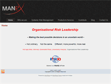 Tablet Screenshot of manex.com.au